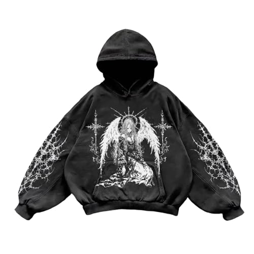 Generisch Felpa da uomo con cappuccio e felpe in pile