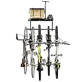 Teal Triangle G-Bike Wire Shelf | Adjustable Wall Storage System | Holds 5 Bikes