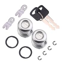 DUNSIHUI 1Pair 7C3Z1521990A Door Lock Cylinder Tumbler w/Key for F150 F250 F350 F450 Explorer Expedition Ranger E150 E250 E350 Door Lock Cylinder Front Left Right Door Lock W/Clip