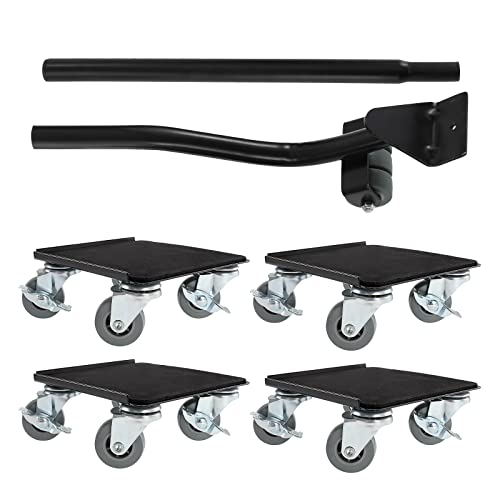 Dyna-Living Furniture Moving Wheels Furniture Lift Mover Tool Set Heavy Furniture Moving Rollers with Brake Furniture Dolly Furniture Sliders Furniture Lifter, 4 Pack(2866LB)