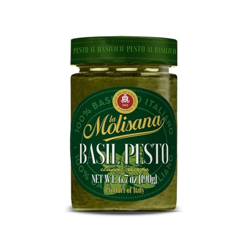 La Molisana Basil Pesto Sauce, 6.7 oz, Authentic Italian Basil