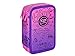 Produktbild COOLPACK XXL Federtasche Federmappe Federmäppchen 44-teilig gefüllte Schüleretui 3-stöckig 20 x 13,5 x 7 cm Purple Scribble inkl. Füller Patrone