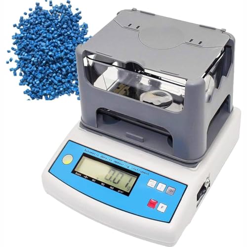 Electronic Solid Density Meter, High-Precision 0.005g~300g Plastic Rubber Density Detector Hydrometer, Density Testing Equipment for Industrial Lab