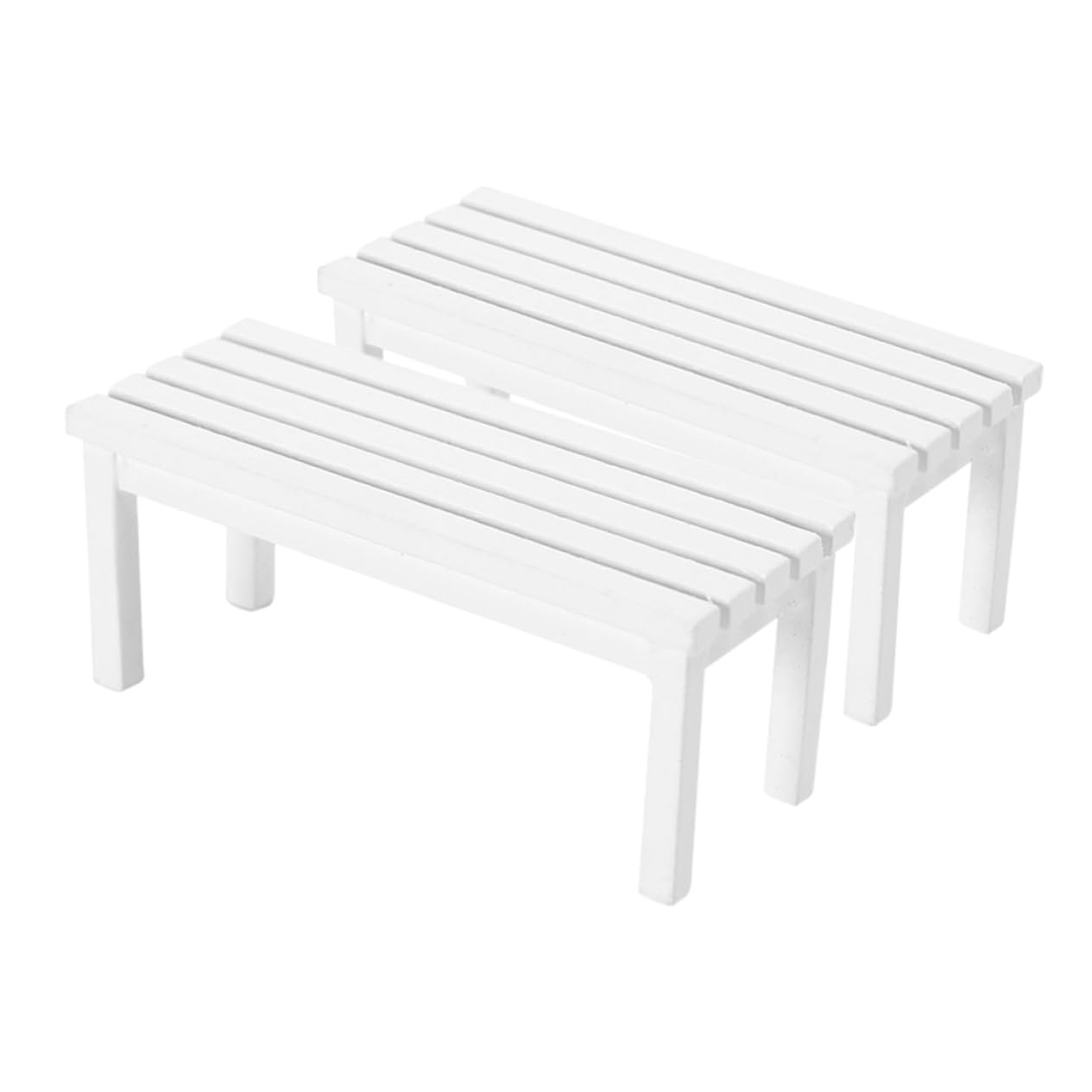 Miniatur Gartenbank Aus Holz - Niedliche Puppenhausbank Für Deko-Landschaften