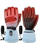 Gants chauffants avec batterie pour homme et femme – Jusqu'à 10 heures de chaleur et d'étanchéité, charge rapide USB-C PD, Thinsulate, compatible avec écran tactile, pour le ski et la randonnée