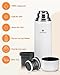 SANTECO Vacuum Flask 1L, Stainless Steel Insulated Water Bottle with 2 Cups Double Walled Travel Metal Coffee Flask for 12hrs Hot/24hrs Cold Drinks - Leakproof Lid Serves As A Cup 1000ml SANTECO Vacuum Flask 1L, Stainless Steel Insulated Water Bottle with 2 Cups Double Walled Travel Metal Coffee Flask for 12hrs Hot/24hrs Cold Drinks - Leakproof Lid Serves As A Cup 1000ml