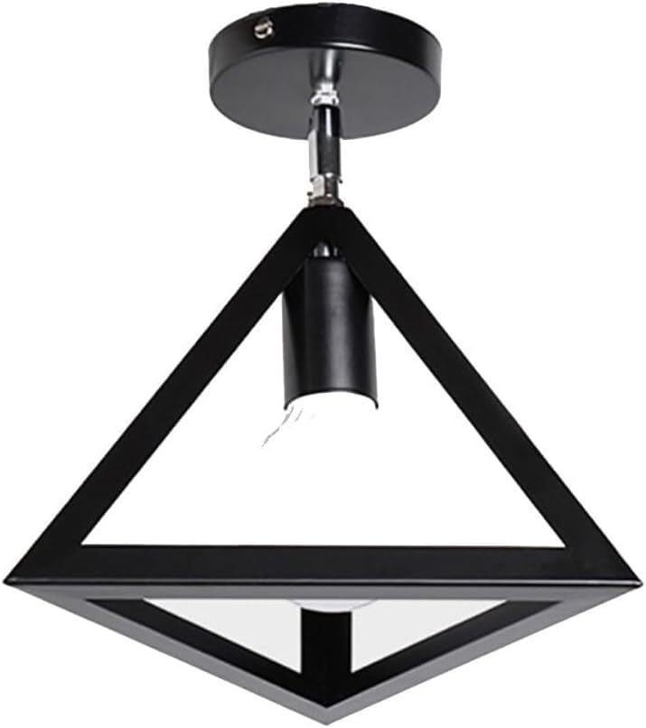 Plafonnier for salle manger suspension industrielle métal noir