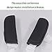 2 Pack Seat Straps Shoulder Pads for Toddler Kids,Pushchair Strap Covers,Soft Seat Strap Pads for Pushchair, Stroller,High Chair(Black)