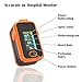 Pulse Oximeter,OLED Display Oxygen Monitor Fingertip,Blood Oxygen Saturation Monitor(SpO2) with Carrying Case,Silicone Cover (Orange)