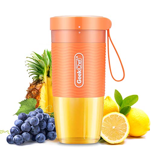 Geek Chef Portable Blender Mini Personal Blender Small Smoothie and Shakes Blender Cordless
