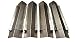 Set of 5 BBQ Gas Grill Pocelain Coated Steel Heat Plates for Brinkmann and Charmglow Grill models