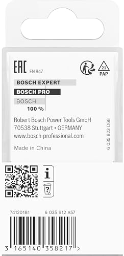 Bosch Accessories Professional 1x Halbstabfräser Standard for Wood (für Holz, Radius 6mm, Arbeitslänge 18.6mm, Ø Schaft 8 mm, Zubehör Fräsen)