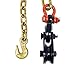 Mytee Products 2 Ton Snatch Block w/Chain Flatbed Tow Truck Rollback Wrecker Car Carrier Cable (2 Pack)