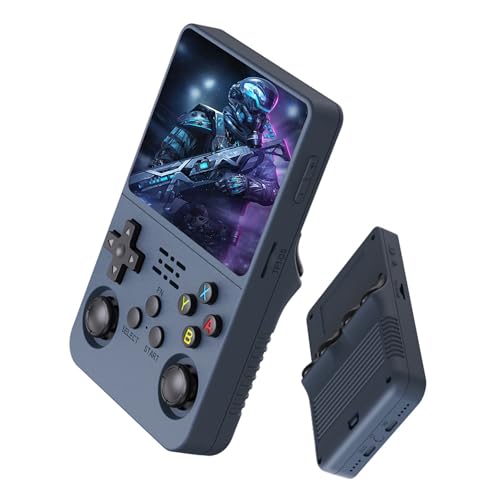R36S Retro Handheld Game Console 3.5” HD Built in 15000 Games, 2025 Upgraded Gaming Without Delay, Support Archivable, Searchable, Load, Collectible, Deep Blue Birthday Gift for Kids, Friends -  HKOORLAMULS