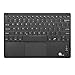 1byone Ultra-Slim Wireless Bluetooth Keyboard with Built-in Multi-touch Touchpad and Rechargeable Battery for Android and Windows, Black