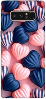 جراب حماية سيليكون مطبوع متوافق مع سامسونج نوت 8 من ايه اكس