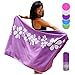 Tuvizo Microfiber Beach & Travel Towel XL for Camping Swim Sports Quick Drying Beach Towels No Sand. Travel Beach Gifts for Women Girls. Beach Vacation/Travel Accessories for Women. Purple