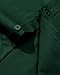 Alimens & Gentle Mens Dark Green Dress Shirt Regular Fit Stretch Stain Shield Long Sleeve Prom Wedding Button Down Shirts,Dark Green,Medium