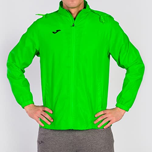 Joma Wasserdichte Regenjacke mit Kapuze, 6XS - 3XL - Windjacke mit Seitentaschen und Elastischen Bündchen - Iris