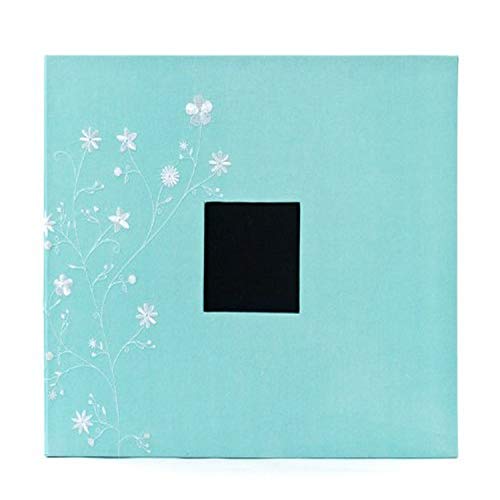 American Crafts AMC76181 AMC Album 12x12 D Ring Flower Print Robins Egg Ptnrd 12x12 Album