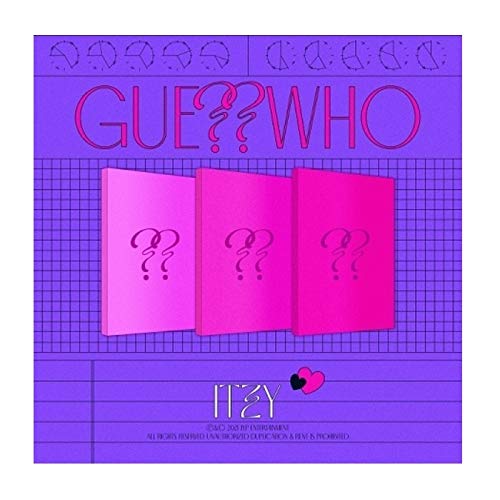 ITZY Guess Who 4th Mini Album Random Version CD+1p Mini Folding Poster On Pack+72p PhotoBook+2p PhotoCard+Sticker+Newspaper Type Lyrics+Tracking Sealed