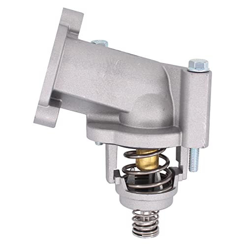 NewYall Engine Coolant Thermostat and Housing Assembly for Cadillac CT5 3.0L 20-22, CT6 3.0L/3.6L 16-20, ATS/CTS 3.6L 16-19, Chevrolet Camaro 3.6L 16-22, Colorado 3.6L 17-22, GMC Canyon 3.6L 17-22