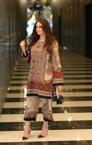 Image of ANNI Designer | Rayon Printed Straight Kurta with Palazzo | Stylish Ethnic Co-Ord Set for Women Kurta Pant Set | Trendy Kurti Set for Women