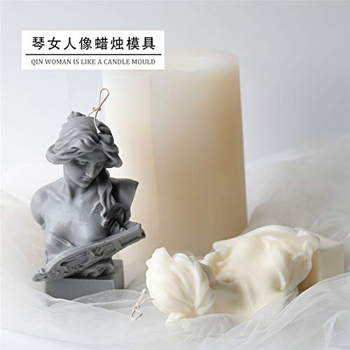 YZDKJ Kerzenform 3D 15cm Alte griechische Statue Silikonform Kunst Göttin Anzug – Bild 6