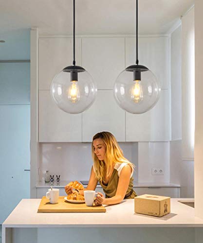 Lustre en verre minimaliste d'escalier et plafonnier chic pour restaurant