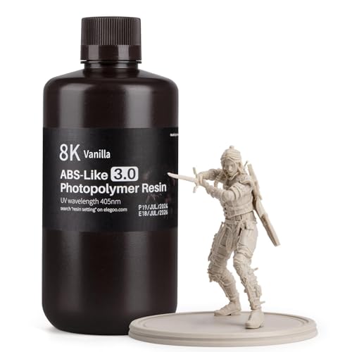 Image of ELEGOO 8K ABS-Like 3.0 3D Printer Resin Vanilla 1000g