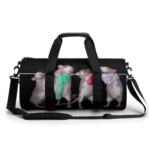 Sac de voyage de week-end souris drôle bagage 45cm