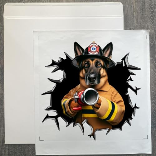 Image of Cute Dog Stickers for Car Window Decals Waterproof Funny Sticker (German Shepherd Car Sticker)
