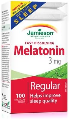 JAMIESON Melatonina 3mg. 100tabletasAyuda a mejorar la calidad del sueño