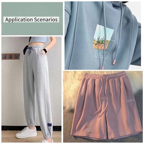 Cordón de repuesto para sudaderas con capucha y ropa deportiva en blanco 5