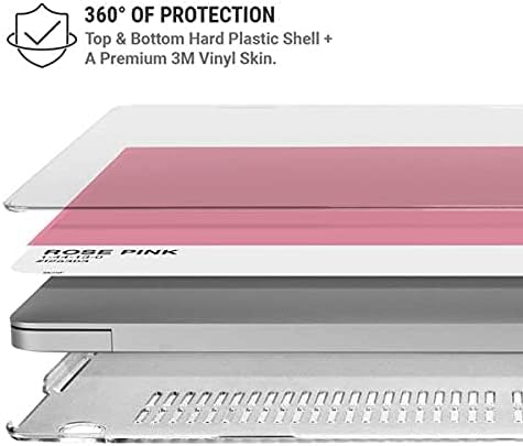 Skinit Case + Skin Compatible with MacBook Pro 16in (2019-20) Originally Designed Rose Pink Design