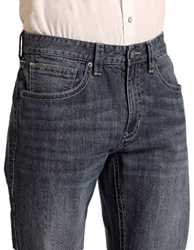 Rock & Roll Western Denim Jeans Mens Bootcut Dark Vintage MTB34822