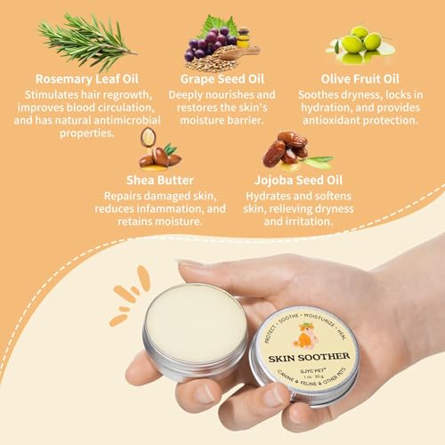 GJYC PET Schnelle Heilung & Haarwiederherstellung Beruhigungsmittel für Hundehaut - 1 oz. Dose