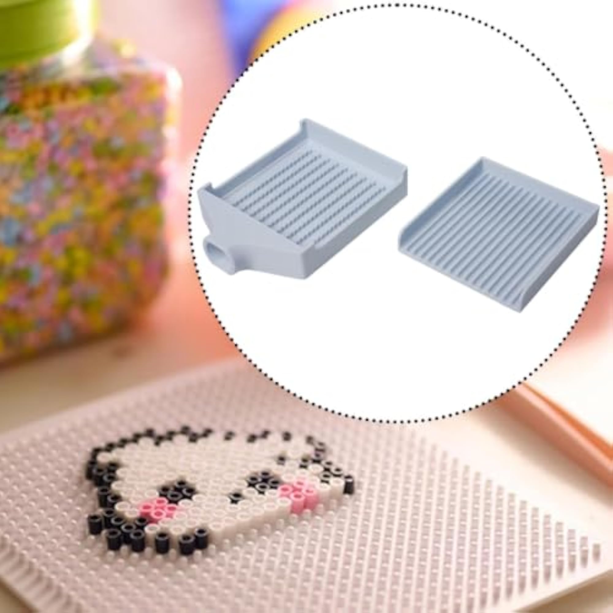 Fuse Beads Picking Tray Diamond Art Tray, Blue