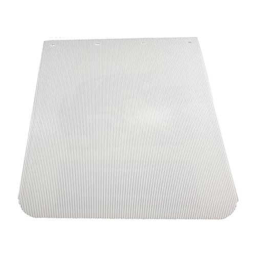 Image of BST BSSP Pair White Straight Heavy Duty Polymer Splash Guard Mudflaps 24 inchx 24 inch for Semi Truck Trailer, Great-Truck Pattern, Universal Fit