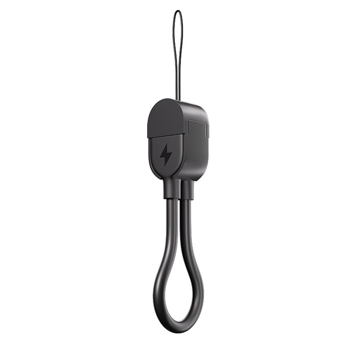 USB C to iOS Short Charging Cable 6.3in Portable Keychain Charger 20W Fast Data Transfer Phone Lanyard Cord for iPhones 14 13 12 11 10 9 8 7 (Black)
