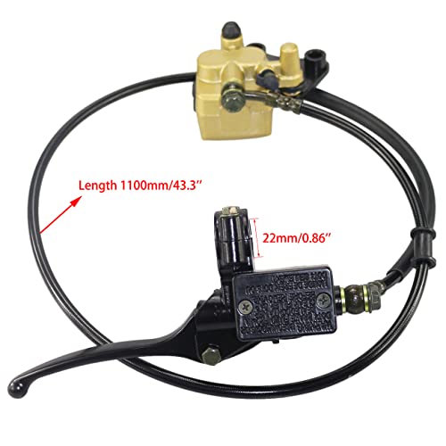 Image of PRO BAT Front Disc Hydraulic Brake Master Cylinder Caliper Assembly + 190mm /7.48 inch Disc Brake Rotor + Brake Pads for 50cc 70cc 90cc 110cc 125cc Chinese Dirt Bike Pit Bike Atomik SSR Apollo