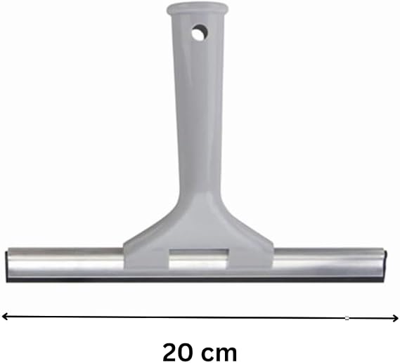 Elliott Multi-Purpose Window Squeegee perfect for streak free cleaning on Windows, shower screens, cars and mirrors, Aluminium frame housing a 20cm rubber squeegee with an ergonomic Grey Handle.