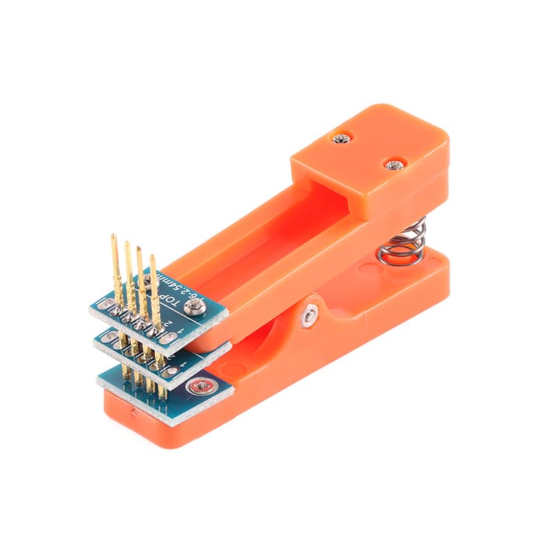 Image of 2Pcs 4Pin 2.54mm Single Row Test Clip Board Module Program Burning Clip Board 4 Pins PCB Burning Fixture Programmer Burning Clip Dupont Wire