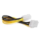 conector 8 pines tarjeta grafica De 4 Pines Hembra a 8 pines macho adaptador de cable le ayudará a, conector de 4 pines con conector de 8 pines de la CPU alimentación transformar
