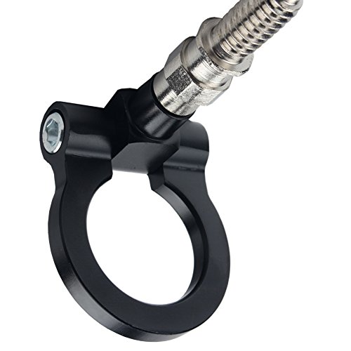 Jgr Track Racing Style Tow Hook Towing Eye Cnc Aluminum Screw On Car Accessories Front Rear Bumper Compatible With Bmw 3 Series 318 320 323 325 328 330 335 316 340 F30 F31 F34 Gt 2012+ Black #TOP1