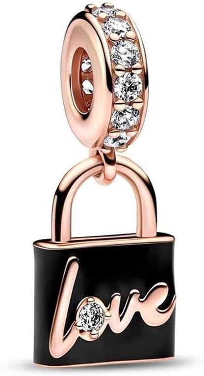 10 Pack Silver Spacer Beads Charms fit Bracelet DIY Bracelet CZ Pendant Set - Image 6