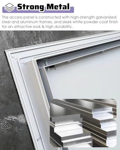 Trappe d'inspection de plafond encastrée avec fermeture par bouton - 5