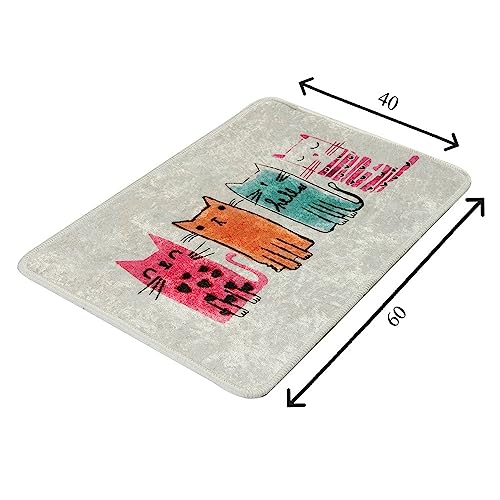 WELL HOME MOBILIARIO & DECORACIÓN Alfombra de baño Gatos Color - imagen 3