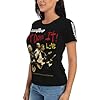 Ladies' Quo Rock Band Status Sleek-fit T-Shirt High-end Timeless Top Elegant Versatile T-Shirt Multicolor L #4