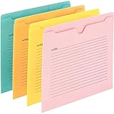 Smead Notes File Jacket, Letter Size, Assorted Colors, 12 per Pack (75616)